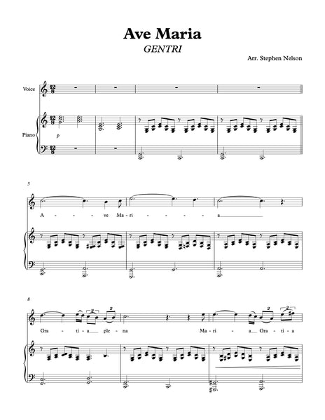 Ave Maria Sheet Music
