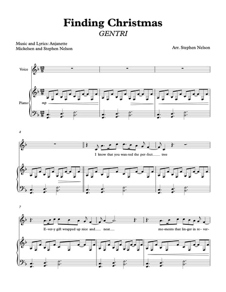 Finding Christmas Sheet Music