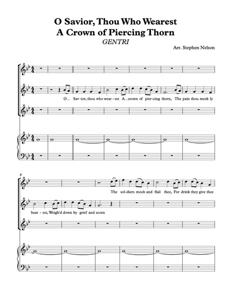 O Savior Thou Who Wearest A Crown Sheet Music