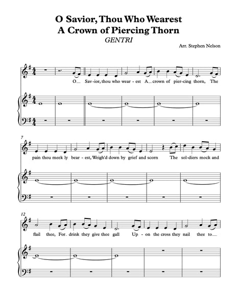 O Savior Thou Who Wearest A Crown Sheet Music