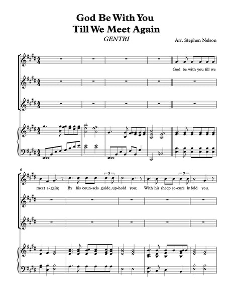 God Be With You Till We Meet Again Sheet Music
