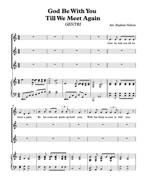 God Be With You Till We Meet Again Sheet Music