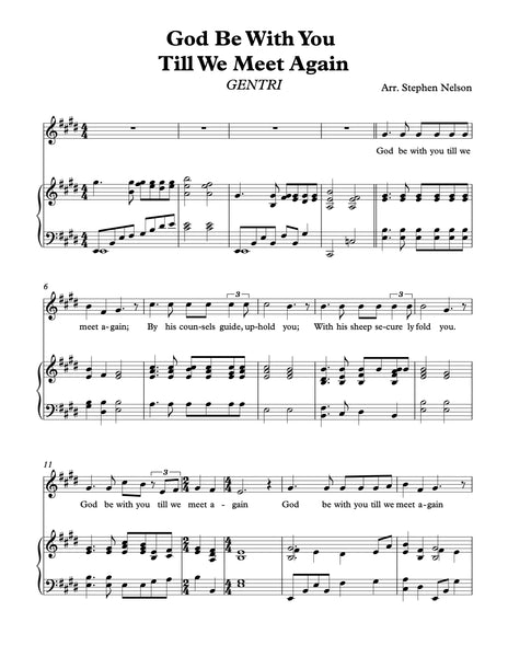 God Be With You Till We Meet Again Sheet Music