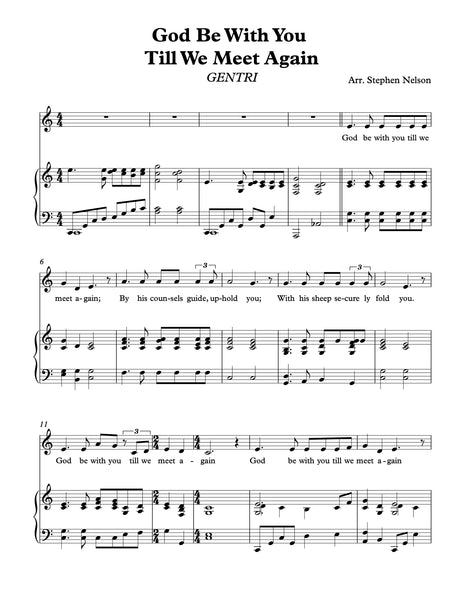 God Be With You Till We Meet Again Sheet Music
