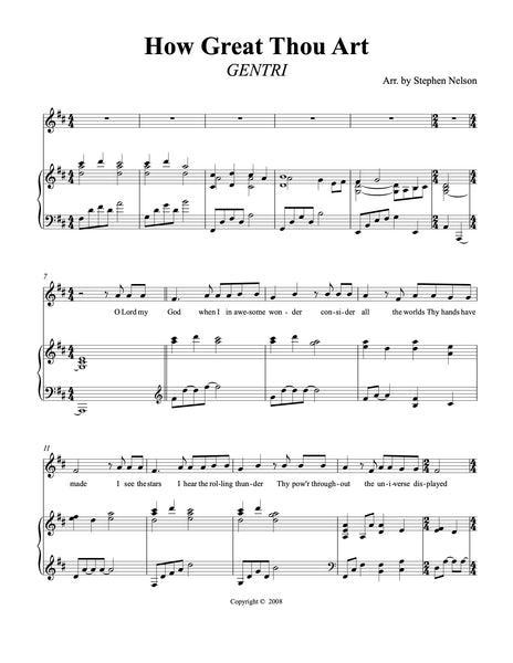 How Great Thou Art Sheet Music