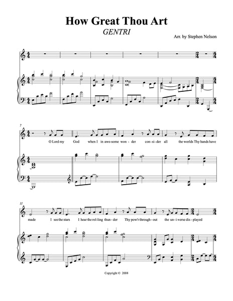 How Great Thou Art Sheet Music