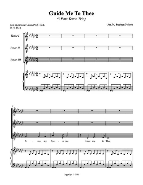 Guide Me To Thee Sheet Music