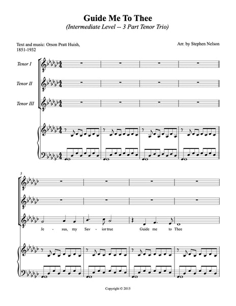 Guide Me To Thee Sheet Music
