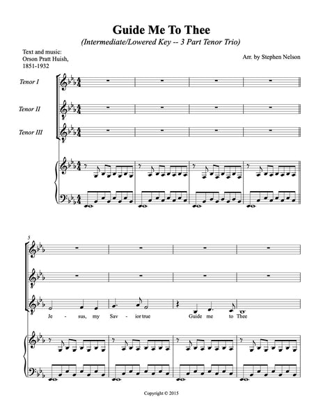 Guide Me To Thee Sheet Music