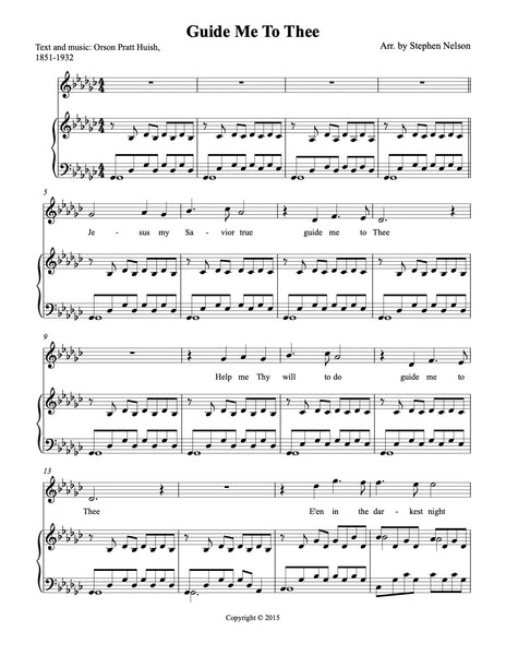 Guide Me To Thee Sheet Music