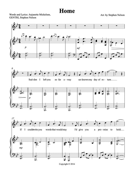Home Sheet Music