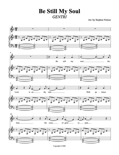 Be Still My Soul Sheet Music