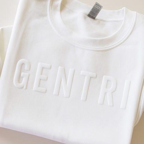 White GENTRI Crewneck