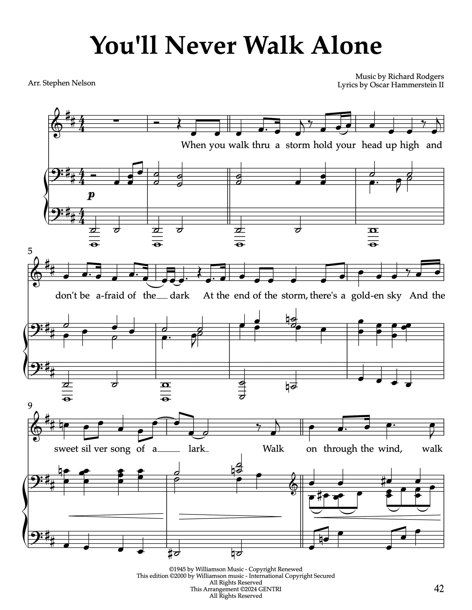 You'll Never Walk Alone Sheet Music