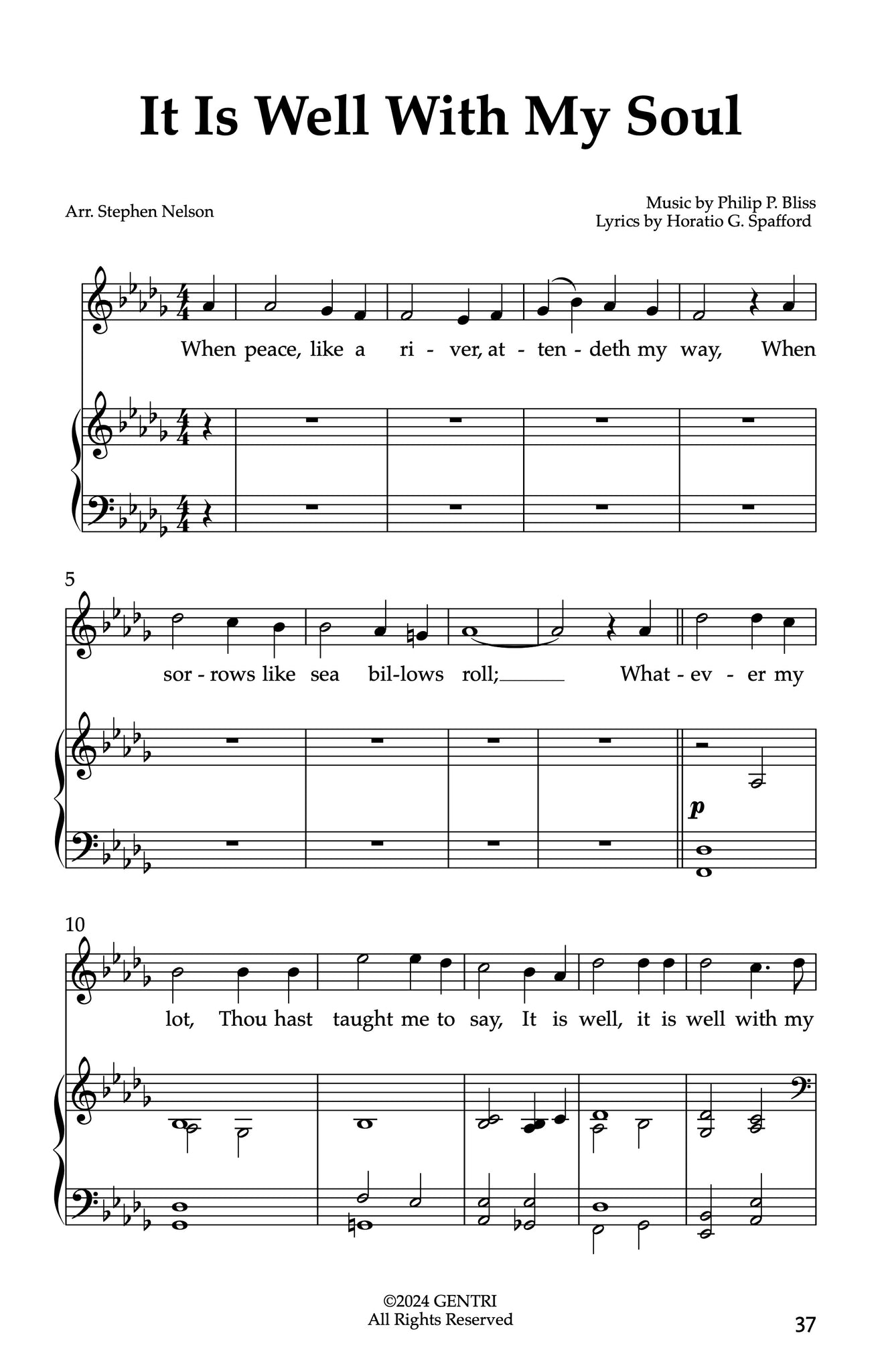 It Is Well With My Soul Sheet Music