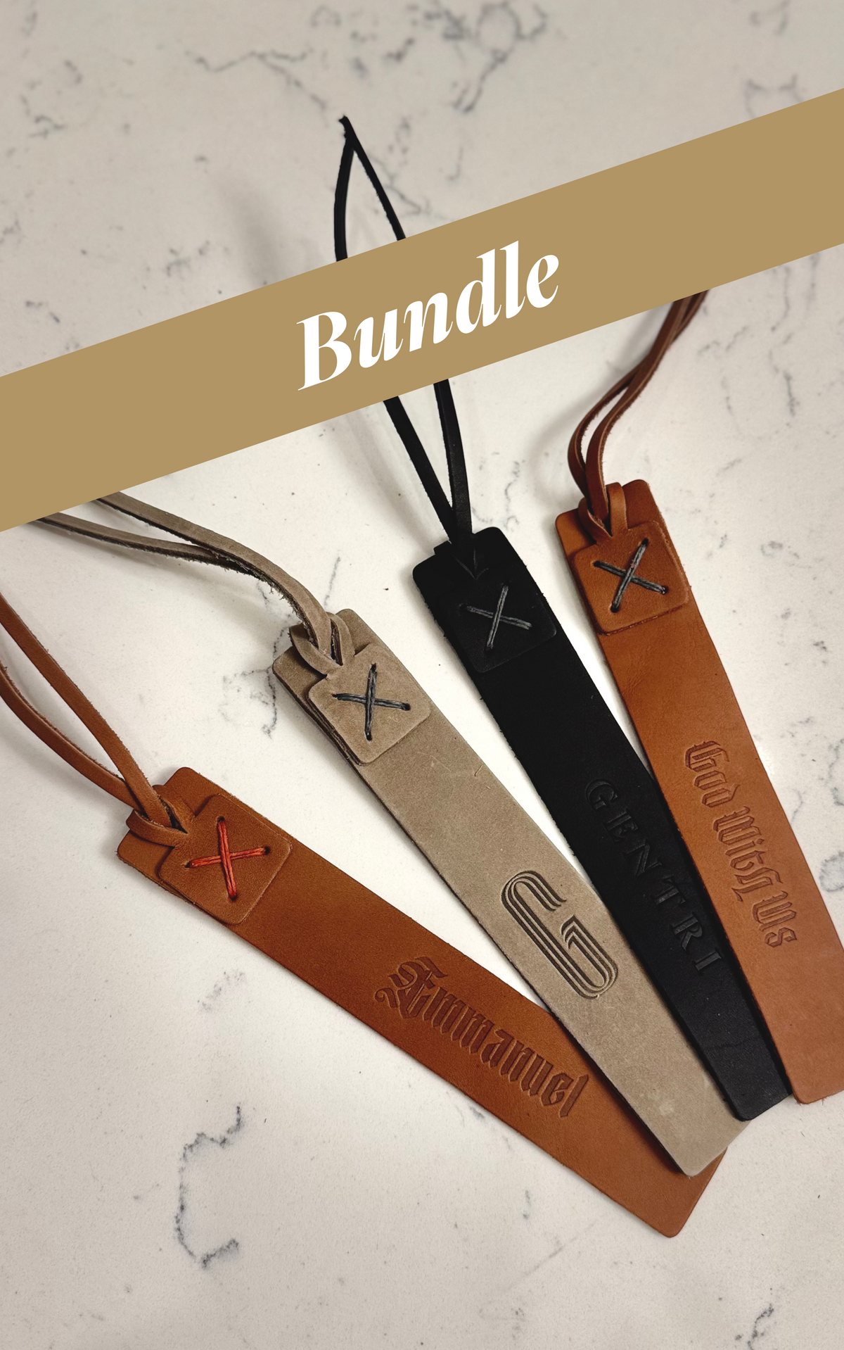 BUNDLE Leather GENTRI Bookmarks