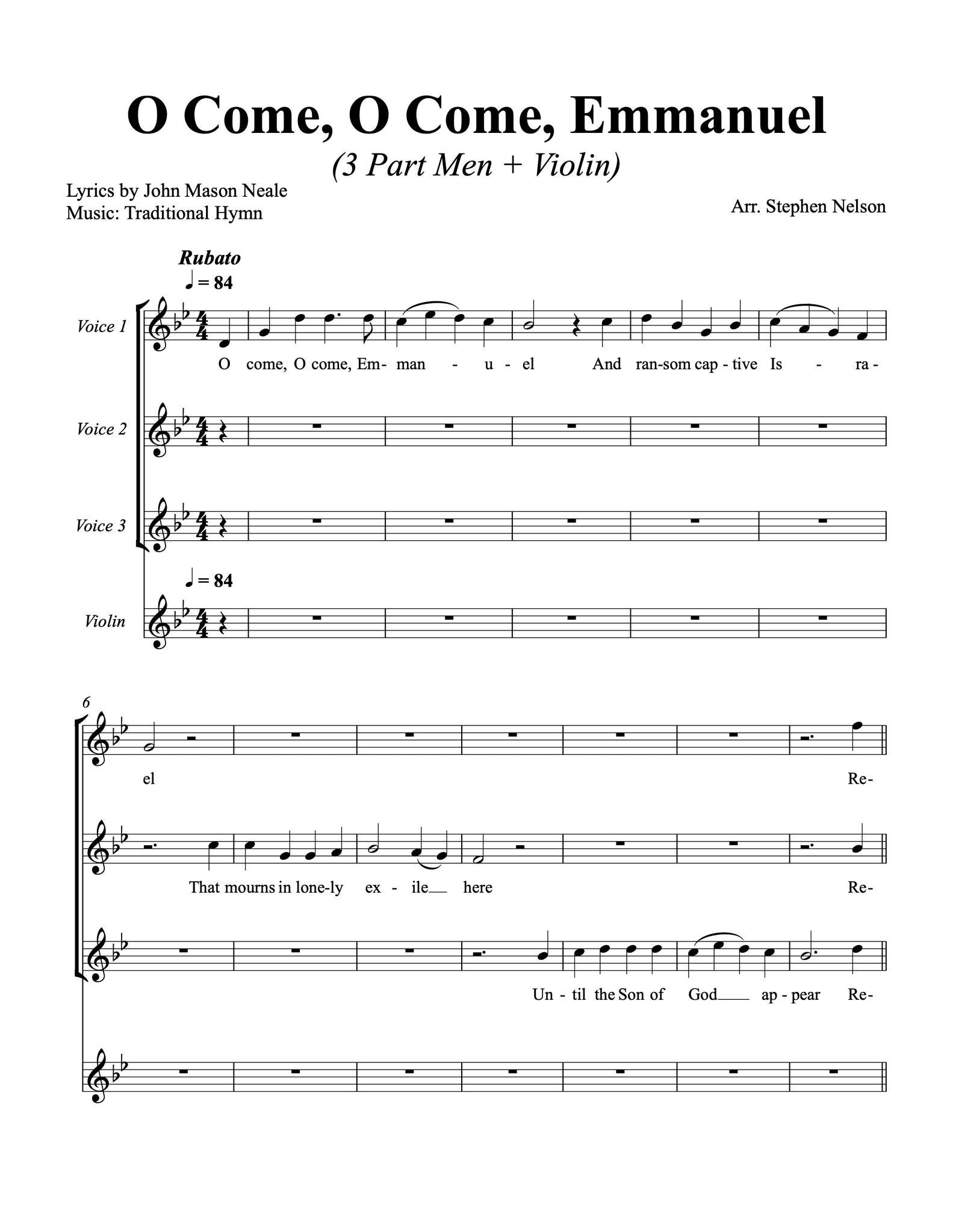 O Come Emmanuel Sheet Music